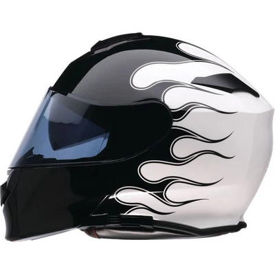 Z1R Solaris 2.0 Modular Helmet - Flame - Black/White - XL 0100-2662 - Imagem 1 de 4