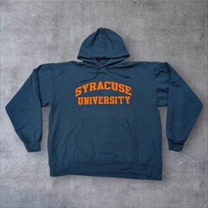Champion Syracuse University Hoodie Navy Blue Sweatshirt Athleticwear Men's XXL  - Picture 1 of 5