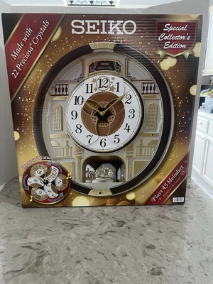 2024 Seiko Melodies in Motion Clock - Limited Edition 45 Melodies! QXM607BRH - Image 1 of 4