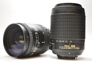 Nikon AF Nikkor 28-85mm f/3.5-4.5 + DX AF-S 55-200mm f/4-5.6G ED VR Lens Set - Picture 1 of 24