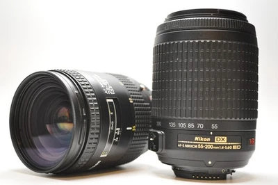 Juego de lentes Nikon AF Nikkor 28-85 mm f/3,5-4,5 + DX AF-S 55-200 mm f/4-5,6G ED VR Foto 1 de 4