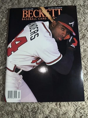 Beckett Baseball Card Monthly July 1992 Deion Sanders # 88 Atlanta Braves - Image 1 of 4