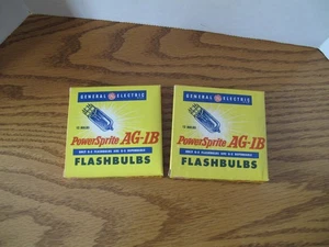 Vintage GE Flashbulbs PowerSprite AG-1B 2 Boxes of 12 - 24 Total NEW NOS - Picture 1 of 4