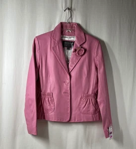 Neu mit Etikett Pelle Studio/Wilsons babyrosa Damen-Lederjacke – Größe M - Bild 1 von 6