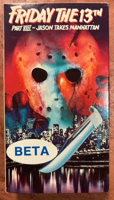 Friday the 13th Part VIII: Jason Takes Manhattan Betamax RARE (NOT VHS) - Bild 1 von 4