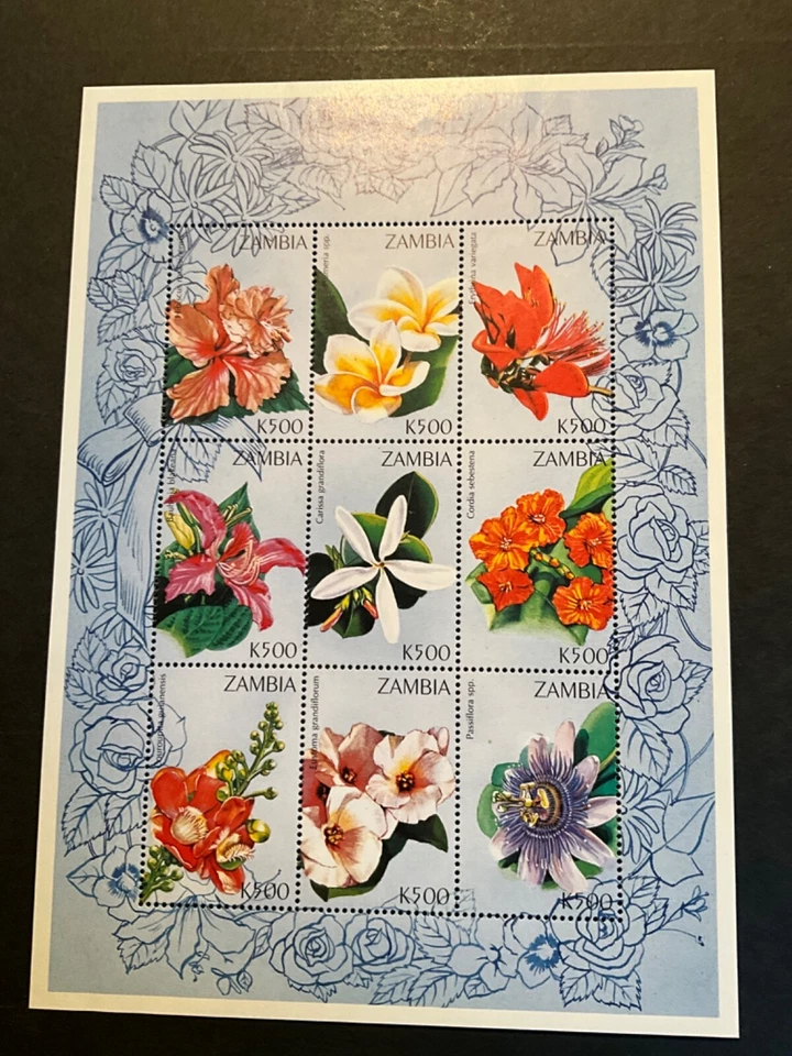 Souvenir Sheet Zambia Scott #722 nh - Image 1 of 1