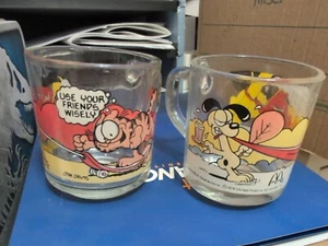 Set Of 2 Vintage McDonald’s 1978 Garfield Mugs - Picture 1 of 9