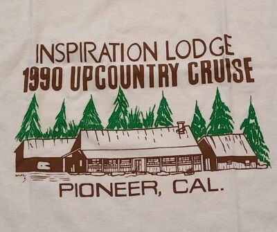 Camiseta XL Inspiration Lodge Upcountry Cruise Pioneer, CA de colección como nueva años 90 1990 Foto 1 de 4