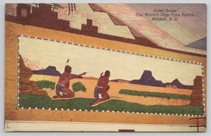 Postcard Mitchell South Dakota Panel Scene The World's Only Corn Palace - Picture 1 of 2