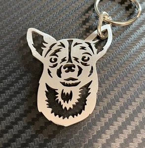CHIHUAHUA Raza de Perro Pedigrí Llavero Llavero A Medida Acero Inoxidable Regalo - Imagen 1 de 1