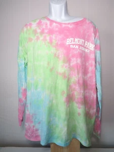 BELMONT PARK SAN DIEGO TIE DYE LONG SLEEVE XL TEE SHIRT california amusement - Picture 1 of 6
