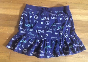 GYMBOREE Dance Team Peace Love Dance Skirt Size:8 EUC - Picture 1 of 3