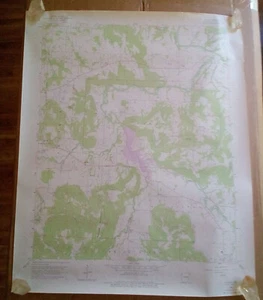 Vintage Topographic Map Northwest Arkansas ELKINS, AR 1976 - Picture 1 of 3