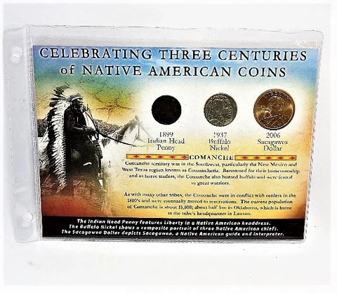 First Commemorative Mint Three Centuries of Native American Coins - Set 2 Cover