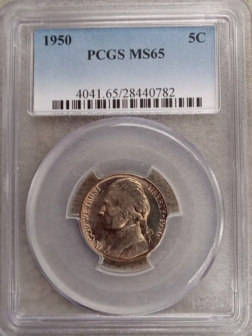 1950 5C  PCG MS65  JEFFERSON NICKEL TP-3125 Cover