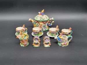 Vintage Mercuries Spring Time Bunnies Tea Set 1998 Perfect For Gift / Collection - Picture 1 of 24
