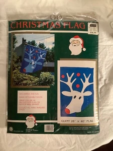 “Vintage” Rain deer Christmas Flag. - Picture 1 of 2