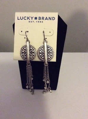 Pendientes colgantes con flecos circulares tribales marca Lucky 513 $29 Foto 1 de 3