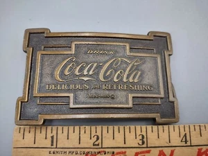 Vintage Coca-Cola Belt Buckle 1976 Brass K-169 - Picture 1 of 4