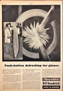 1946 B.F. Goodrich Hobel Abtauen Enteiser Vintage Print Ad - Bild 1 von 6