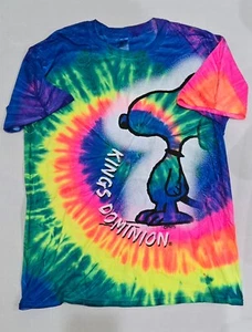 Camiseta Y2K Kings Dominion Snoopy Peanuts Espiral Tie Dye Talla Grande - Imagen 1 de 3