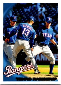 2010 Topps Texas Rangers Team Card #5 Nelson Cruz Kevin Millwood Baseball