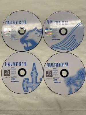 1999 Final Fantasy VIII 8 Sony PS1 4 Discs Video Game Japan Import Playstation - Image 1 of 4