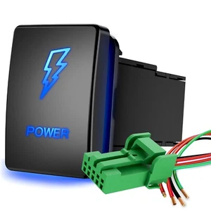 Nilight Power Push Button Switch 12V ON Off Switch with Connector Wire Kit - Picture 1 of 7