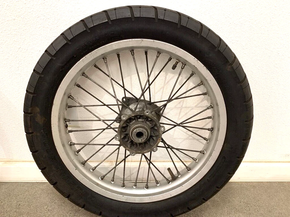 96 KTM 620 RXC Rear Wheel Rim Spokes Tire Supermoto *damaged hub* 18X2.50 - Image 1 of 4