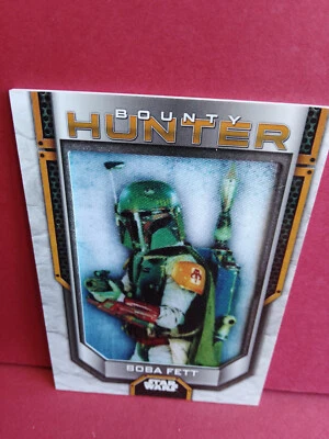 STAR WARS TOPPS TRADING CARD BOUNTY HUNTERS PATCH BOBA FETT COMMEMORATIVE PBH-BF - Photo 1/2