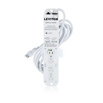 012-5304M-1N5 - LEVITON - MEDICAL GRADE POWER STRIP - NEW - Image 1 of 4