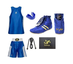 Stivali da boxe VIPER Scarpe Uomo Ragazzi Bambini Junior Kit Boxing Set Allenamento Fitness - Foto 1 di 3