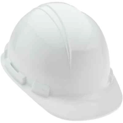 Casco con suspensión de 4 puntos PRO-SAFE: trinquete, clase E&G, ANSI tipo I, blanco Foto 1 de 2