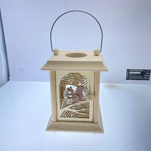 Kuhnert Table Lantern Squirrel and Birds for tea lights Made in Germany 9.4 in - Picture 1 of 13