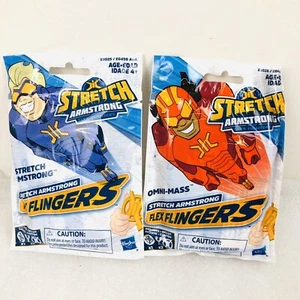 Stretch Armstrong & The Flex Fighters Flex Flingers - Lot of 2 E0525 & E0526 - Picture 1 of 2