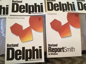 Vintage software developer Borland Delphi version 2 ,manuals etc. - Picture 1 of 13