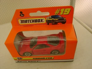 1998 MATCHBOX SUPERFAST #19 RED PININFARINA FERRARI F40 NEW IN BOX - Picture 1 of 3