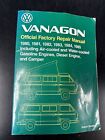 VW Volkswagen Vanagon OEM Repair Manual 1980-1985 Camper Gasoline Diesel