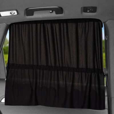 2pcs Car Sunshade Side Window Suction Privacy Curtains Cover UV Protectors - Image 1 of 4