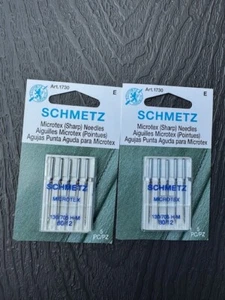 NEW SCHMETZ Sewing Needles #1730 size 80/12 130/795 H-M, Microtex SHARP, pkg 10 - Picture 1 of 1