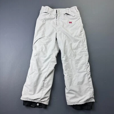 Pantalones de nieve Roxy para niñas jóvenes medianos blancos aislados impermeables esquí snowboard Foto 1 de 4