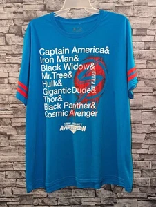 Neu mit Etikett Disney Avengers New Jersey Avengercon blaues T-Shirt Größe 4XL - Bild 1 von 6