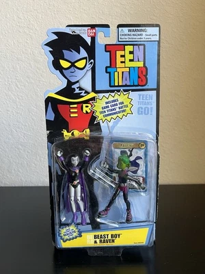 Bandai Teen titans Raven & Beast Boy 2 Pack 2005 - Image 1 of 4