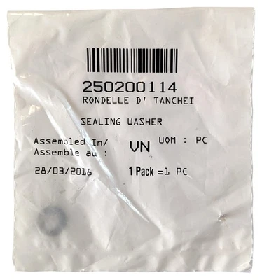 OEM for Sea Doo Sealing Washer RXP X 260 X 300 RXT 215 255 260 X 260 X 300 - Image 1 of 2
