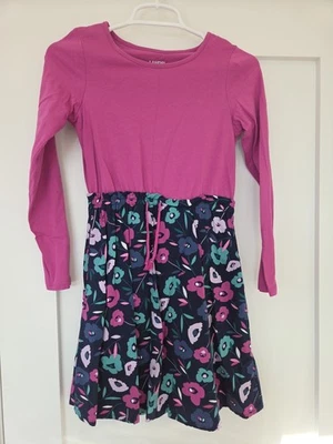 Vestido para niñas Lands End púrpura con flores talla grande 10-12 Foto 1 de 4