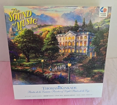 The Sound Of Music Thomas Kinkade 1000 Piece Puzzle by Ceaco 2015 New open box - Image 1 of 4