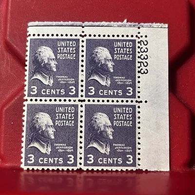 United States Postage Scott 807 Mint NH Plate Block Stamps Lot Of 4 Vintage - Image 1 of 2
