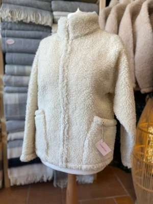 Wolljacke MERINO Schurwolle 100% Merinowolle  - beige - Größen XS bis XXL - Bild 1 von 4