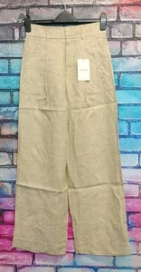 Everlane The Linen Way-High Drape Pantaloni Donna US Taglia 2 - Foto 1 di 5
