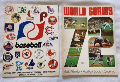 1970 Baseball All-Star Game Program + 1972 World Series Program ! - Image 1 of 4